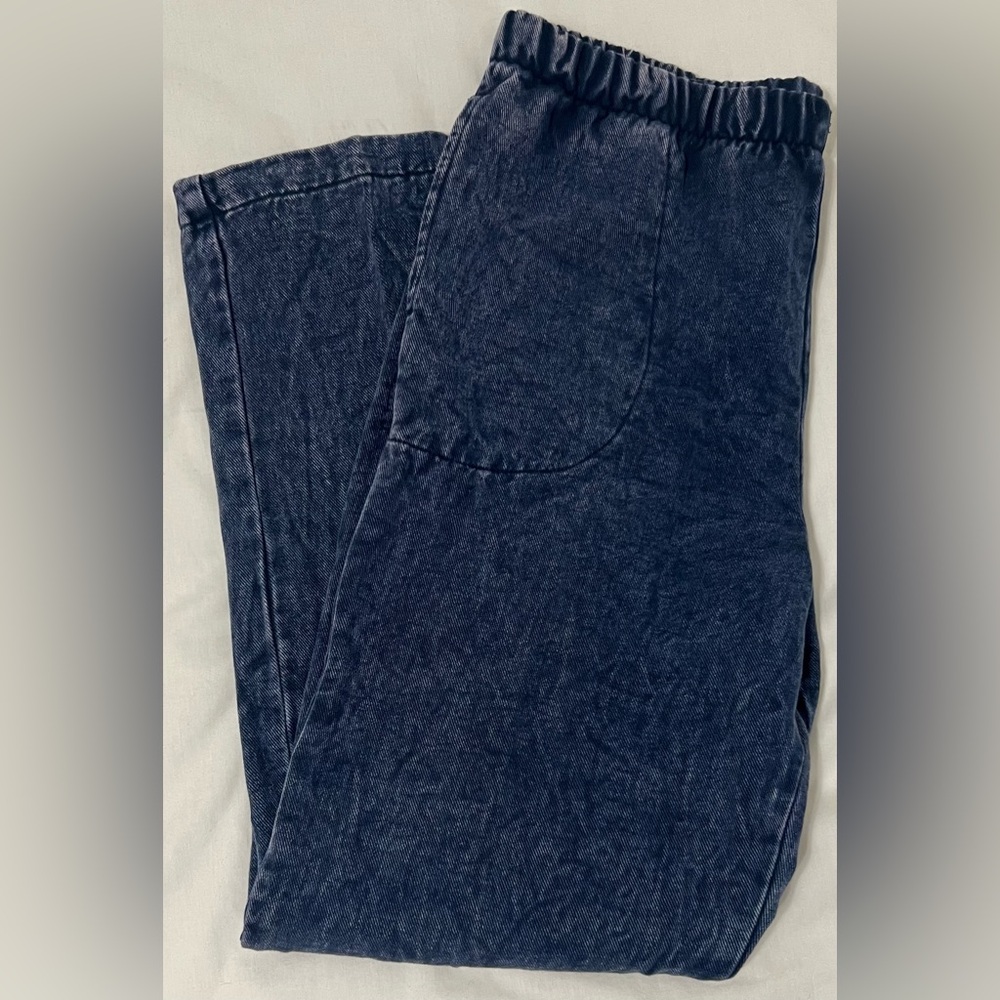 Michael Leu Denim Pants Effortless vintage style with an artsy minimalist vibe.